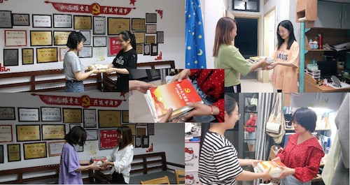 图3：组织毕业生党员开展毕业捐书活动